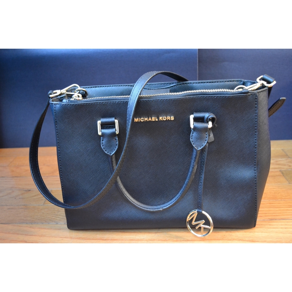 Michael Kors Kellen Black Satchel